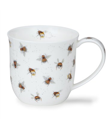 Bees | Cumbrae Bone China mug by Dunoon in England