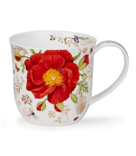 Vintage Rouge| Bone China mug by Dunoon in England