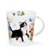 Floral Cats b/w by Dunoon