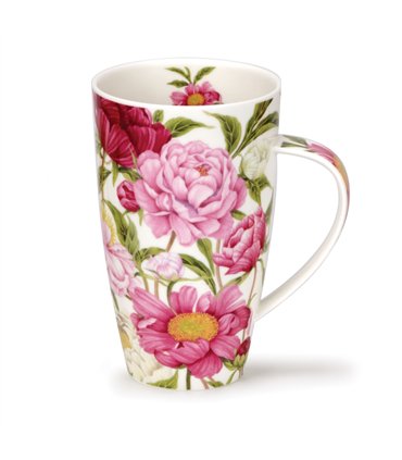 Peonies Henley Style mug