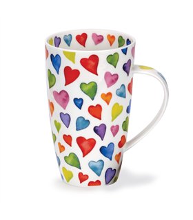 Warm Hearts - Henley style mug